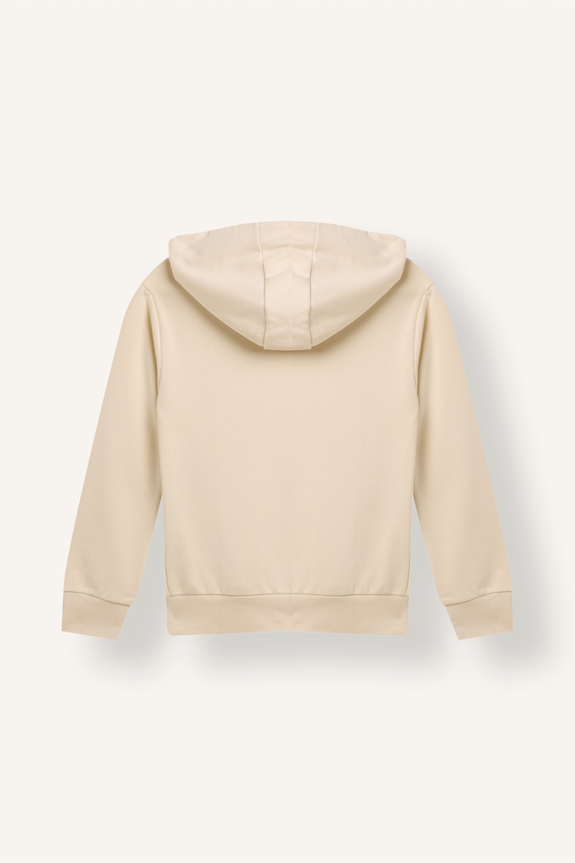Young Girls - Teen Girls Sand Regular Fit Hooded Cardigan Basic