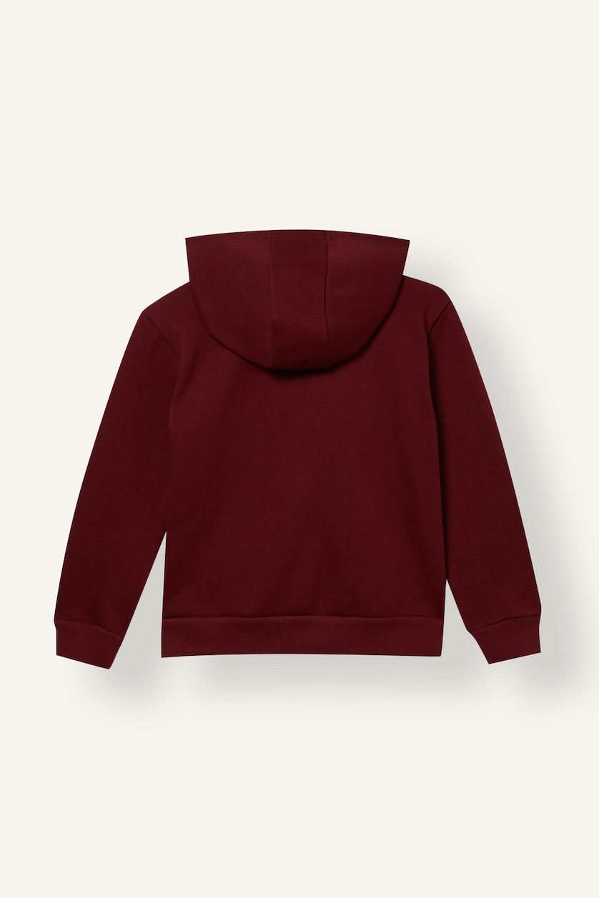 Young Girls - Teen Girls Bordeaux Regular Fit Hooded Cardigan Basic