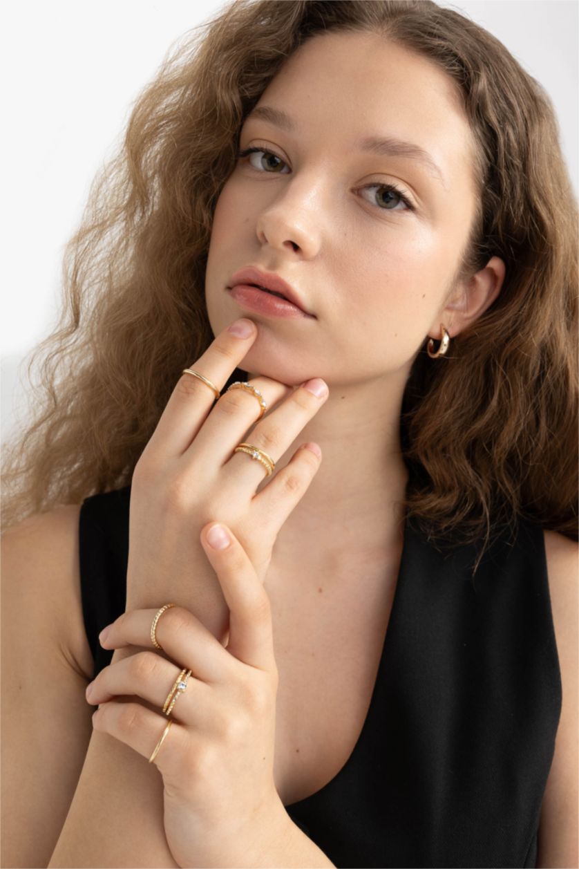 WOMAN Altın Woman 8 Piece Gold Ring