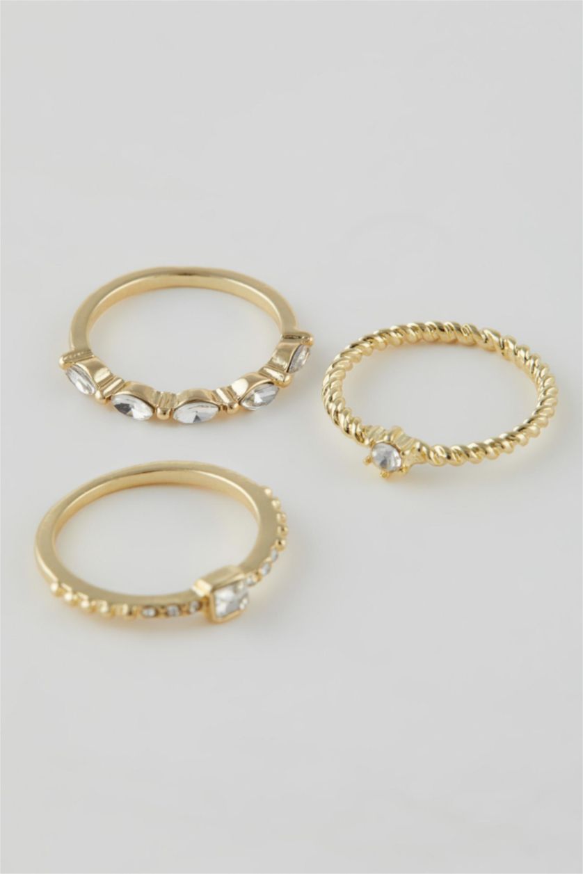 WOMAN Altın Woman 8 Piece Gold Ring