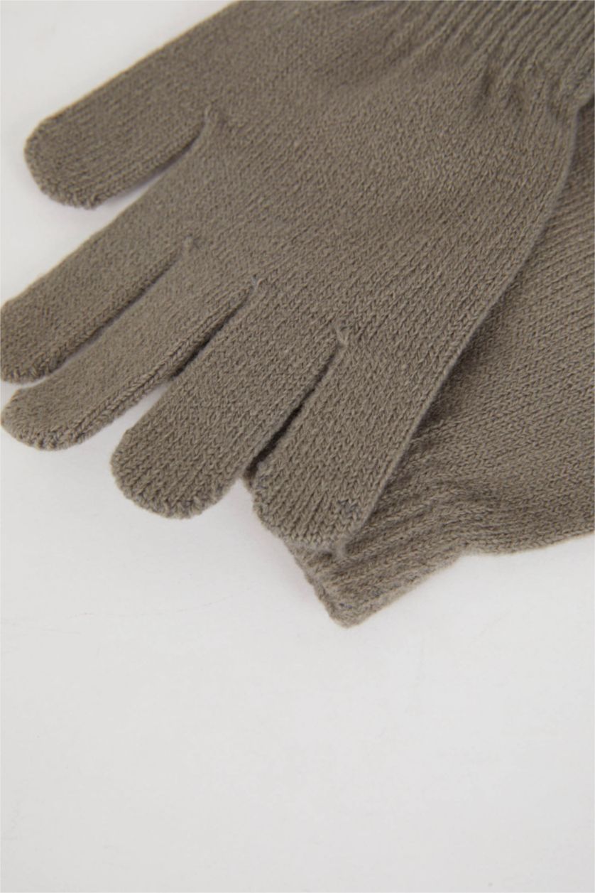 بنات أرجواني قفازات صوف للبنات - قطعتين