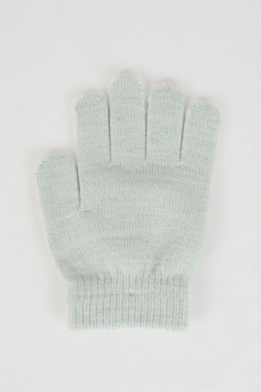 بنات نعناع قفازات صوف للبنات - قطعتين