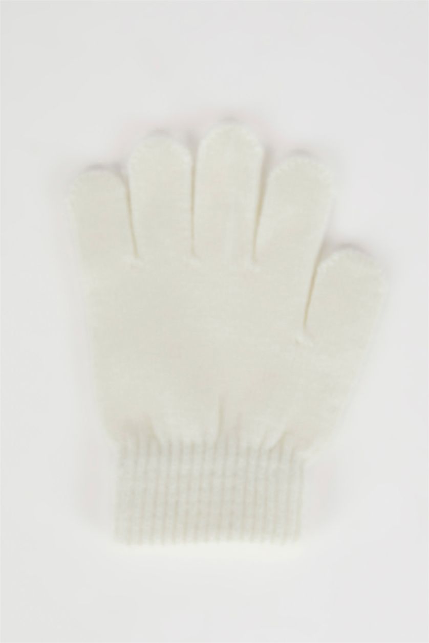 بنات نعناع قفازات صوف للبنات - قطعتين