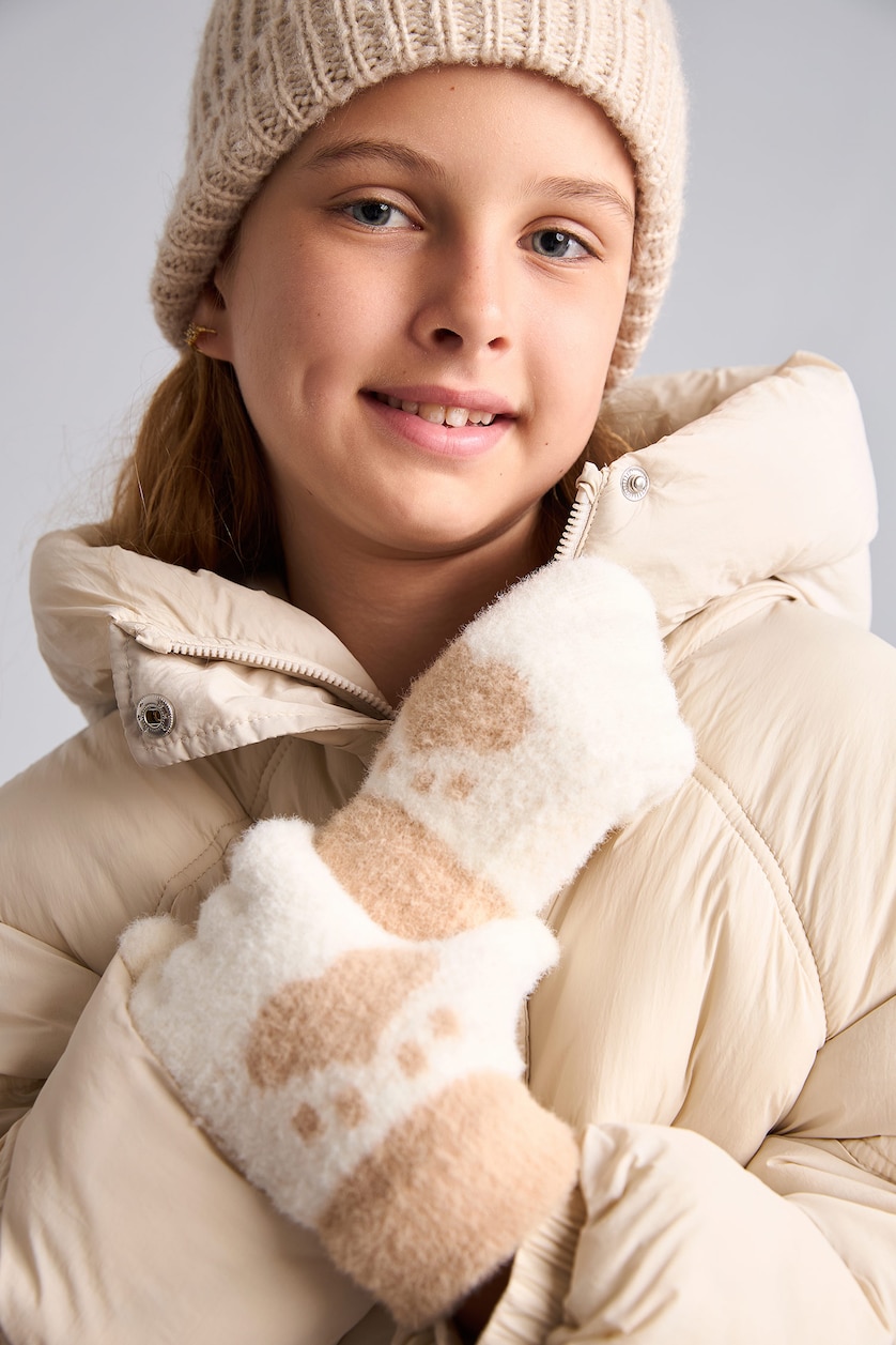 Young Girls - Teen Girls White Girl Knitwear Gloves
