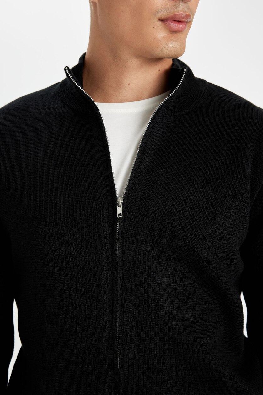 MAN Black Standard Fit Knitwear Cardigan