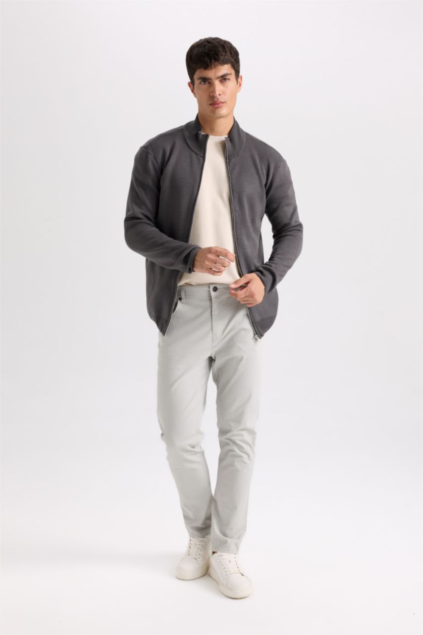 MAN Dark Grey Standard Fit Knitwear Cardigan