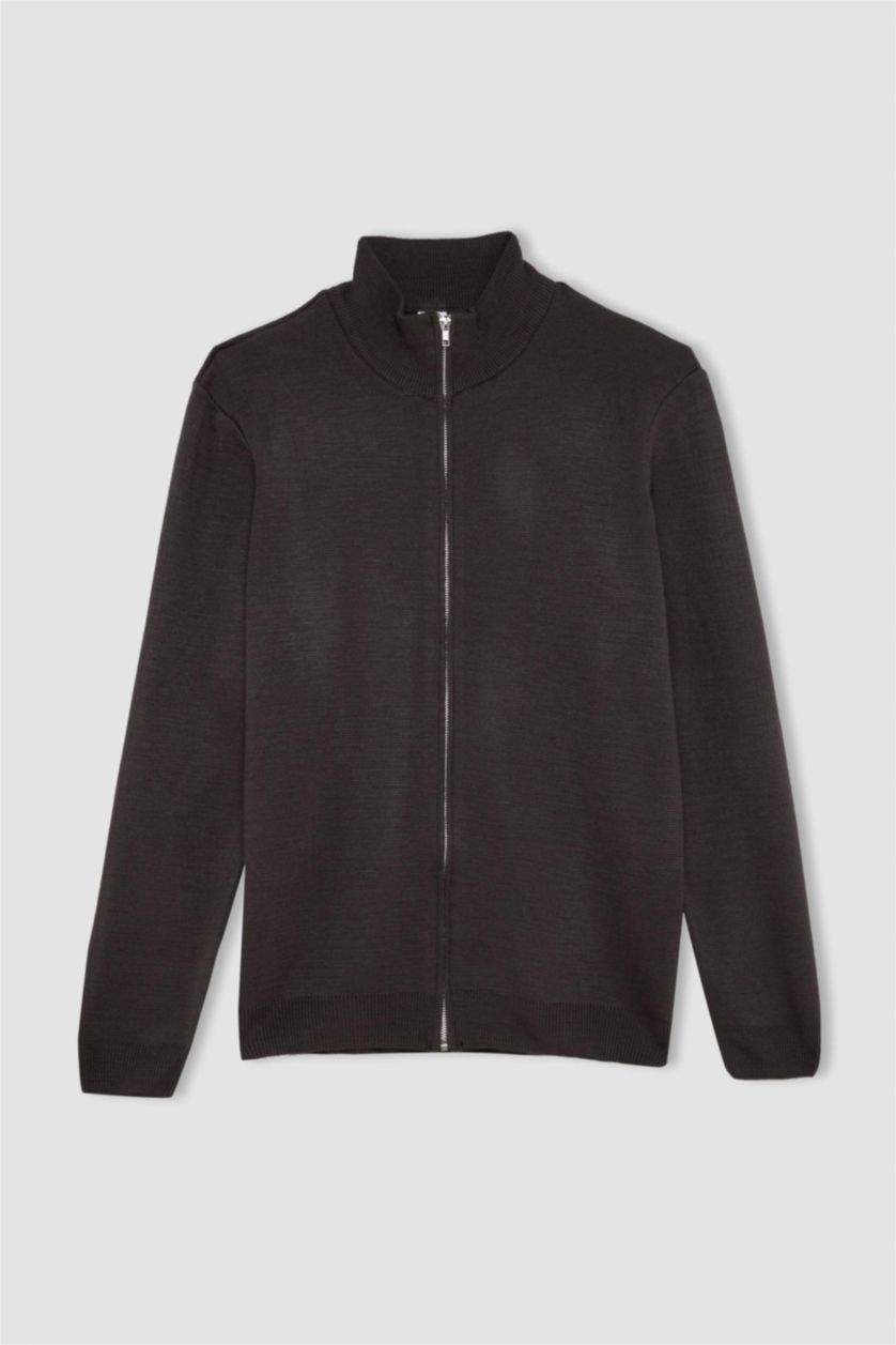 MAN Dark Grey Standard Fit Knitwear Cardigan