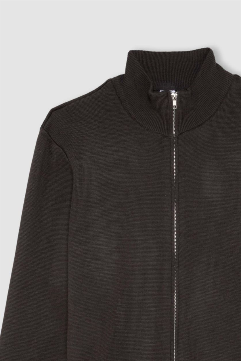 MAN Dark Grey Standard Fit Knitwear Cardigan