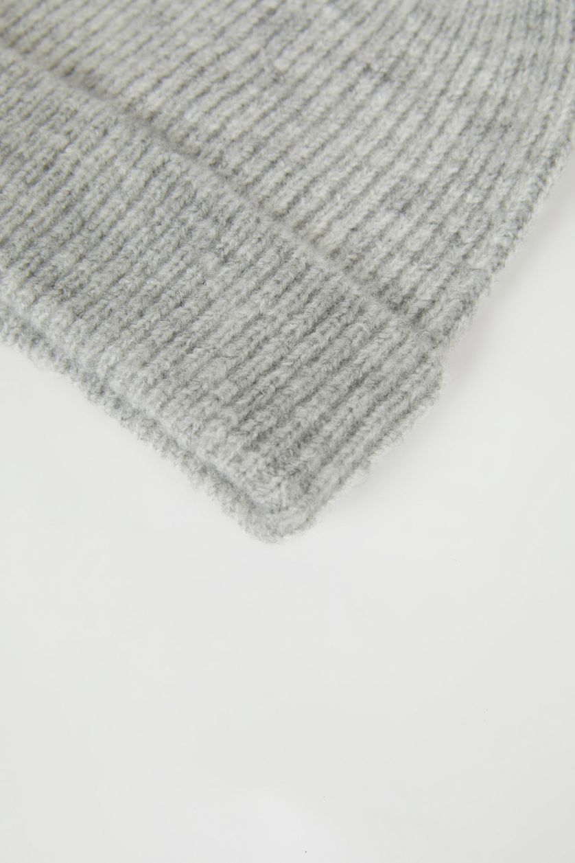 Kız Bebek Açık Gri Ponponlu Bere Kız Bebek