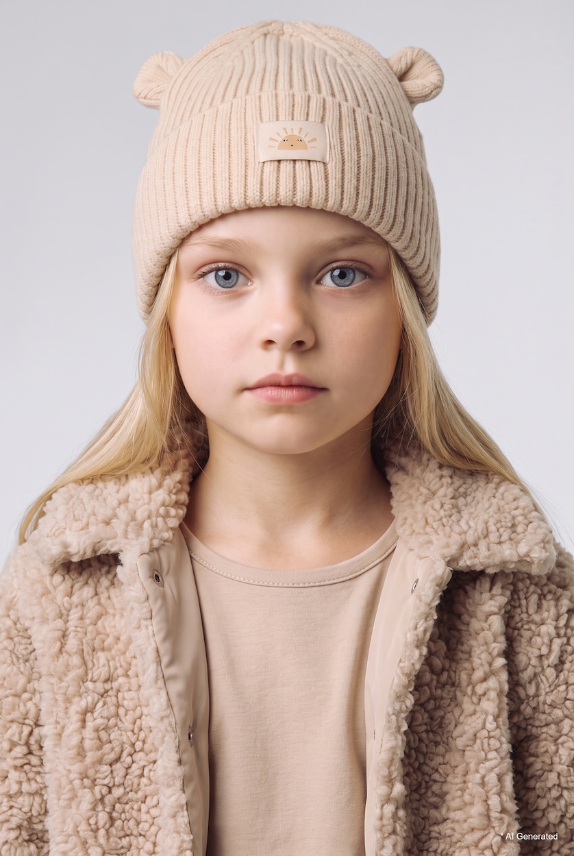 طفلة صغيرة اللون الرملي BabyGirl Beret