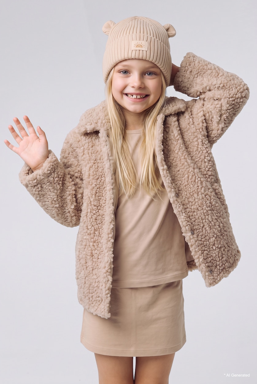طفلة صغيرة اللون الرملي BabyGirl Beret