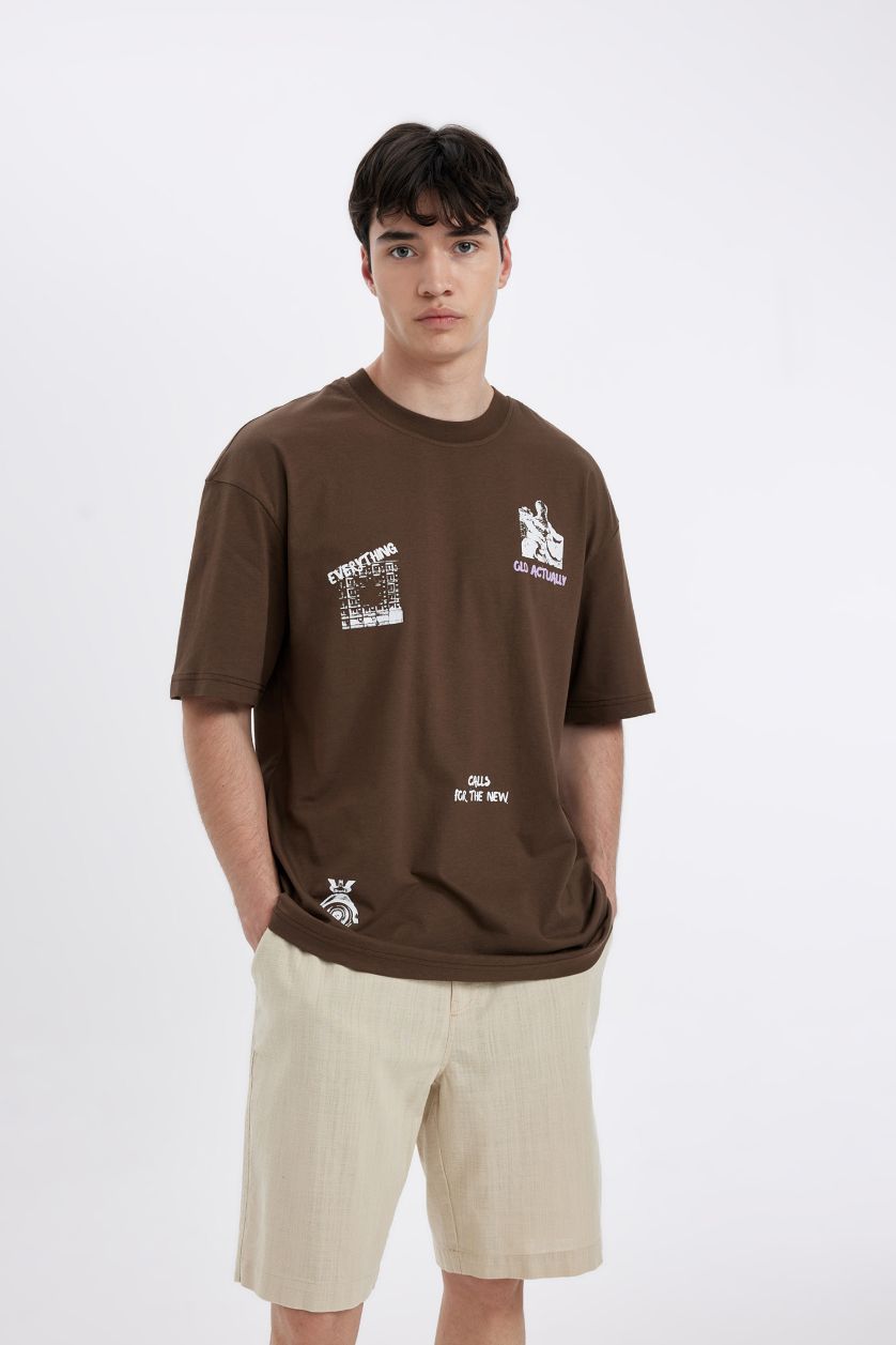 رجال بيج فاتح برمودا كتان قصة عادية