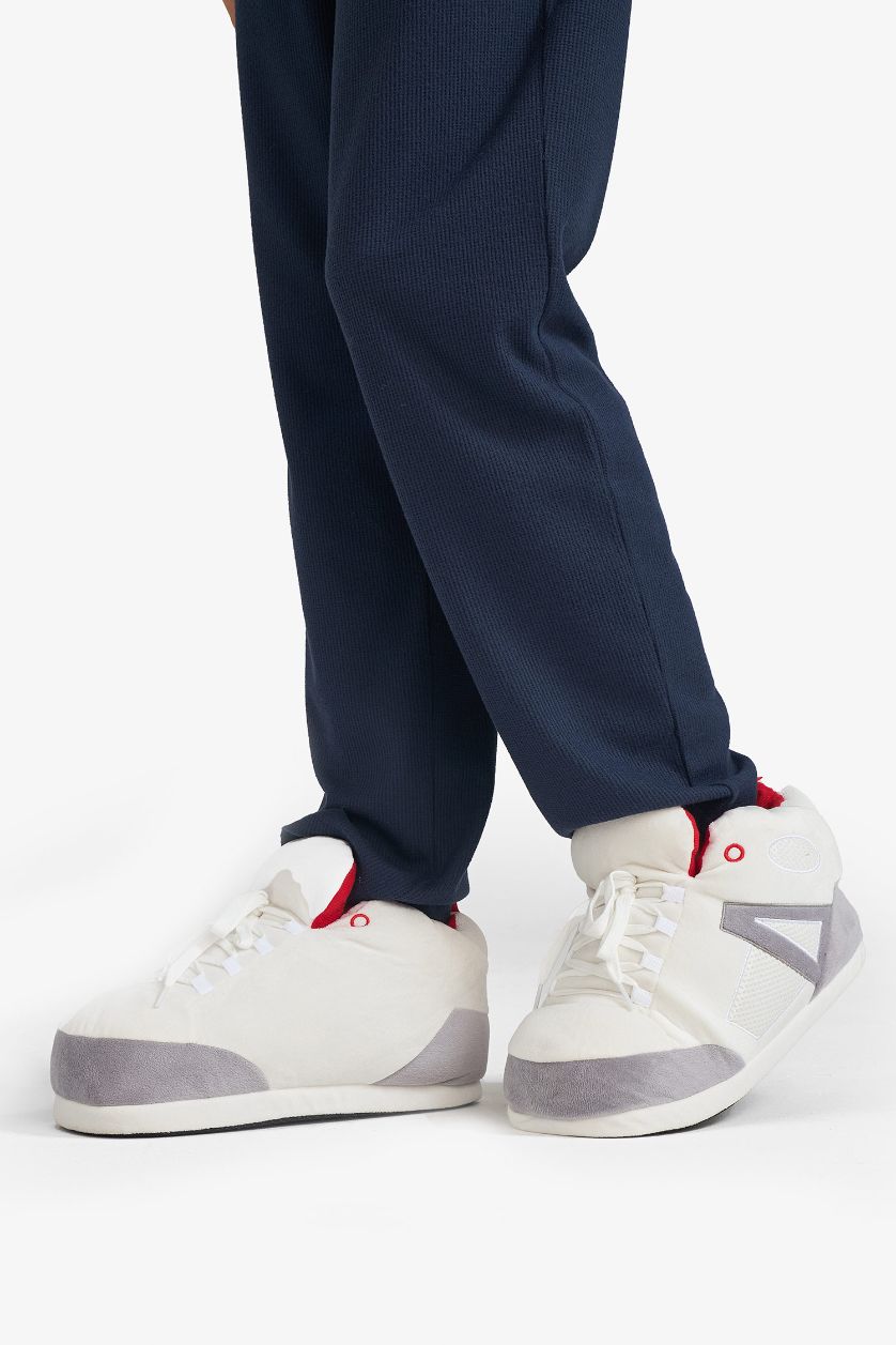 Erkek Beyaz Erkek Kalın Taban Panduf