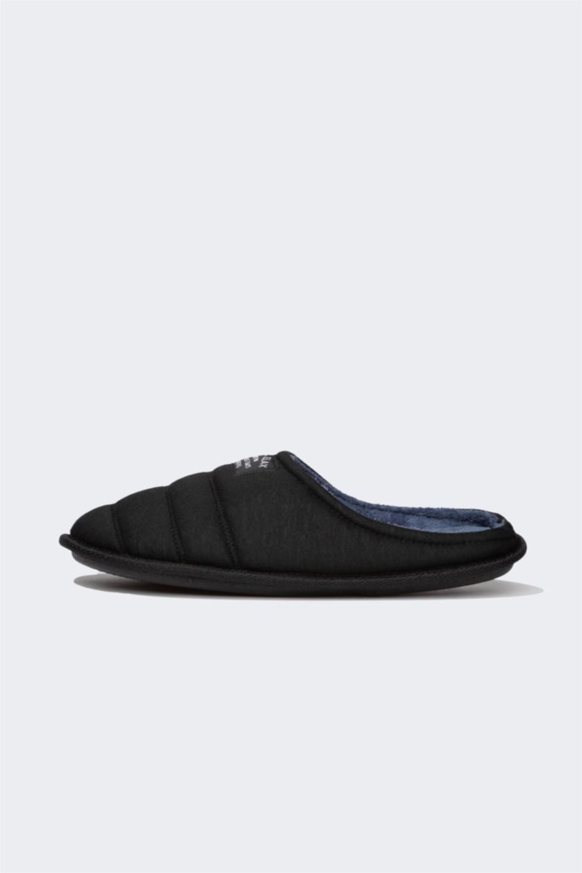 MAN Black Man Flat Sole Home Slippers