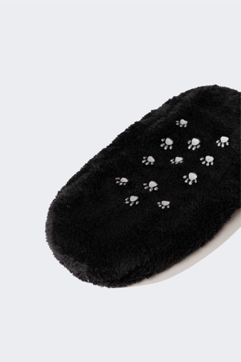 رجالي أسود لكلوك اولادي بكعب سميك سليب أون أسود