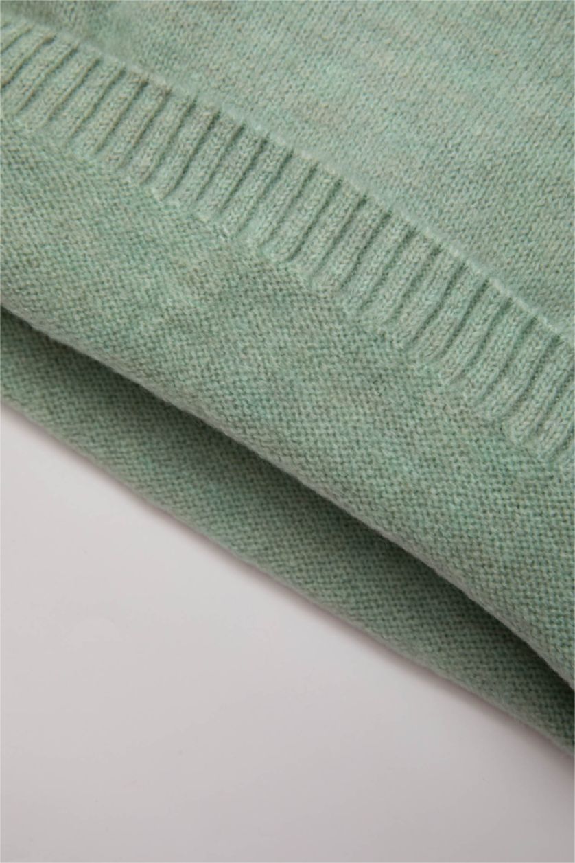 BABY GIRL Mint Baby Girl Floral Large Collar Pullover