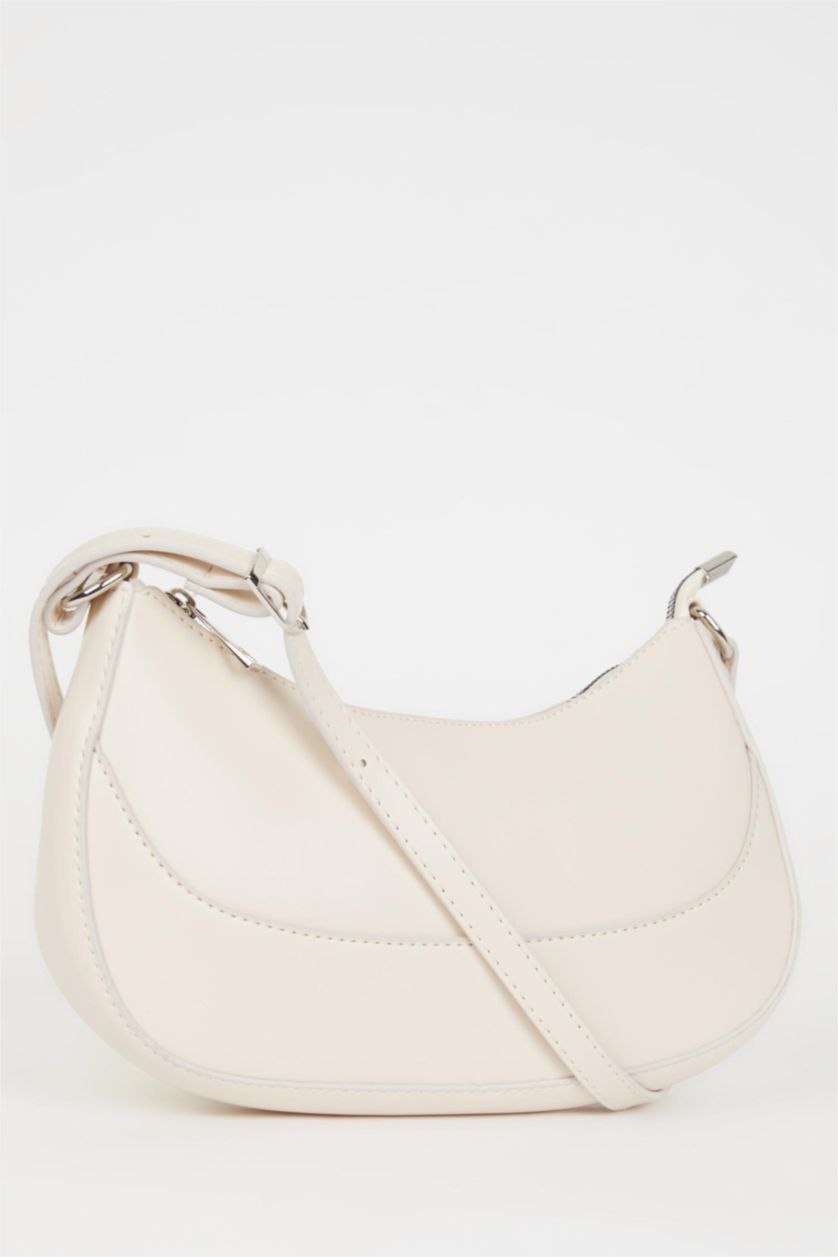 WOMAN Beige Faux Leather Shoulder bag