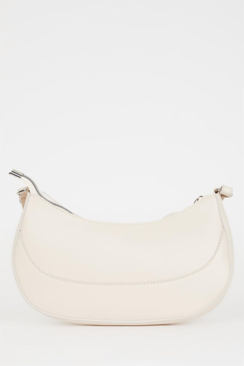 WOMAN Beige Faux Leather Shoulder bag