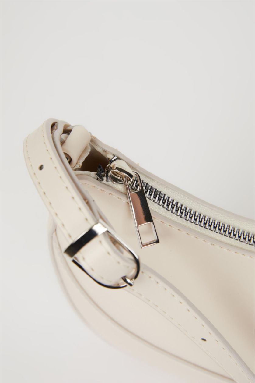 WOMAN Beige Faux Leather Shoulder bag