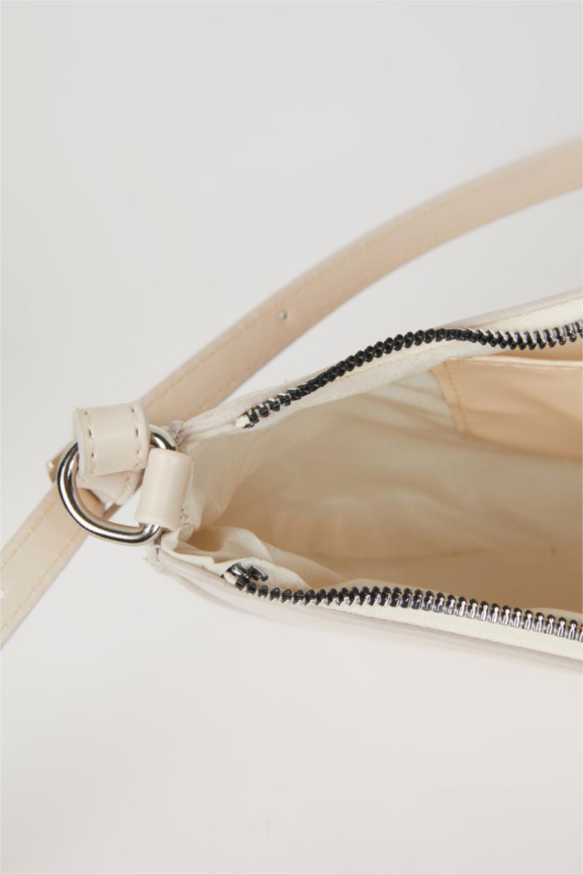 WOMAN Beige Faux Leather Shoulder bag