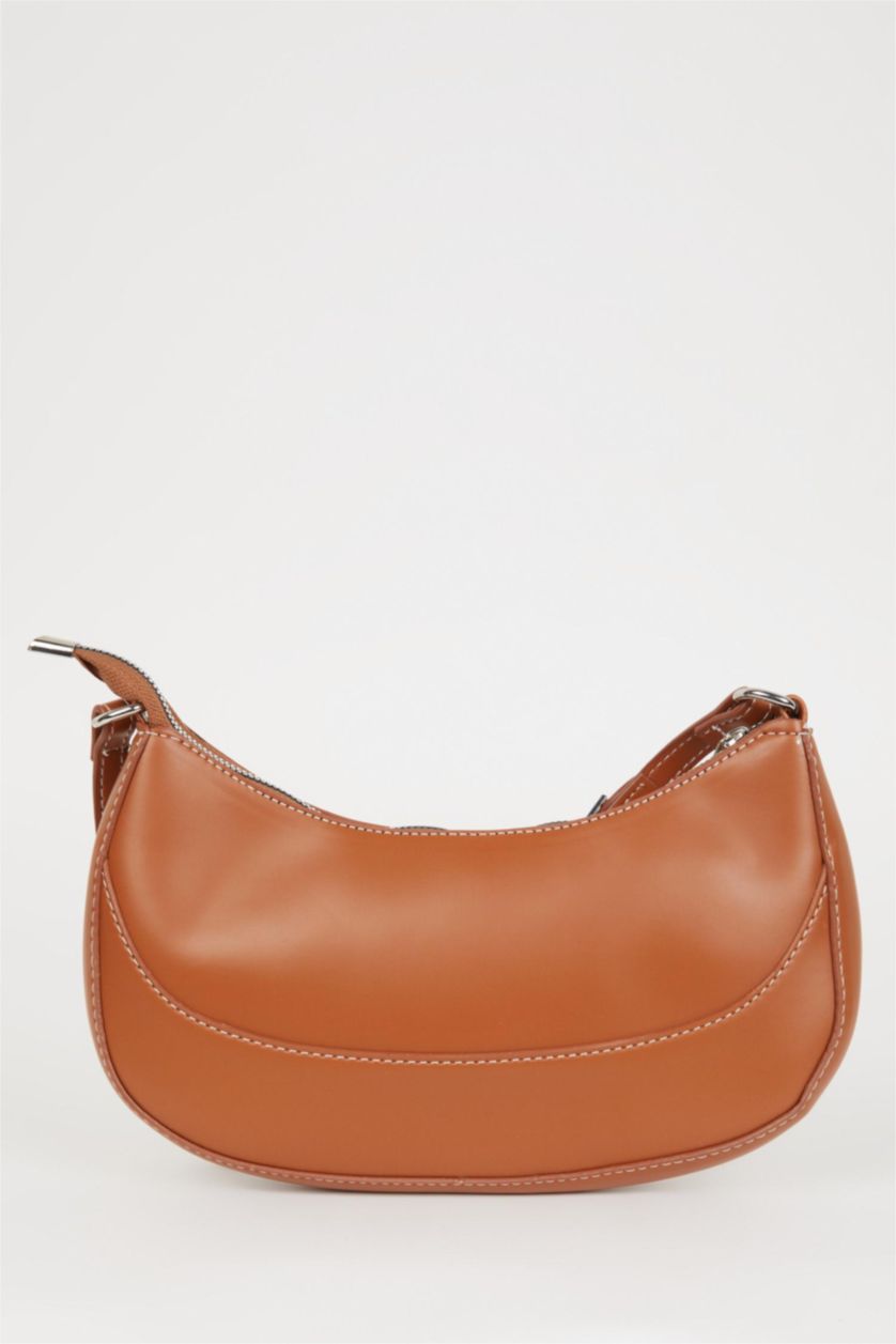 WOMAN Tan Faux Leather Shoulder bag
