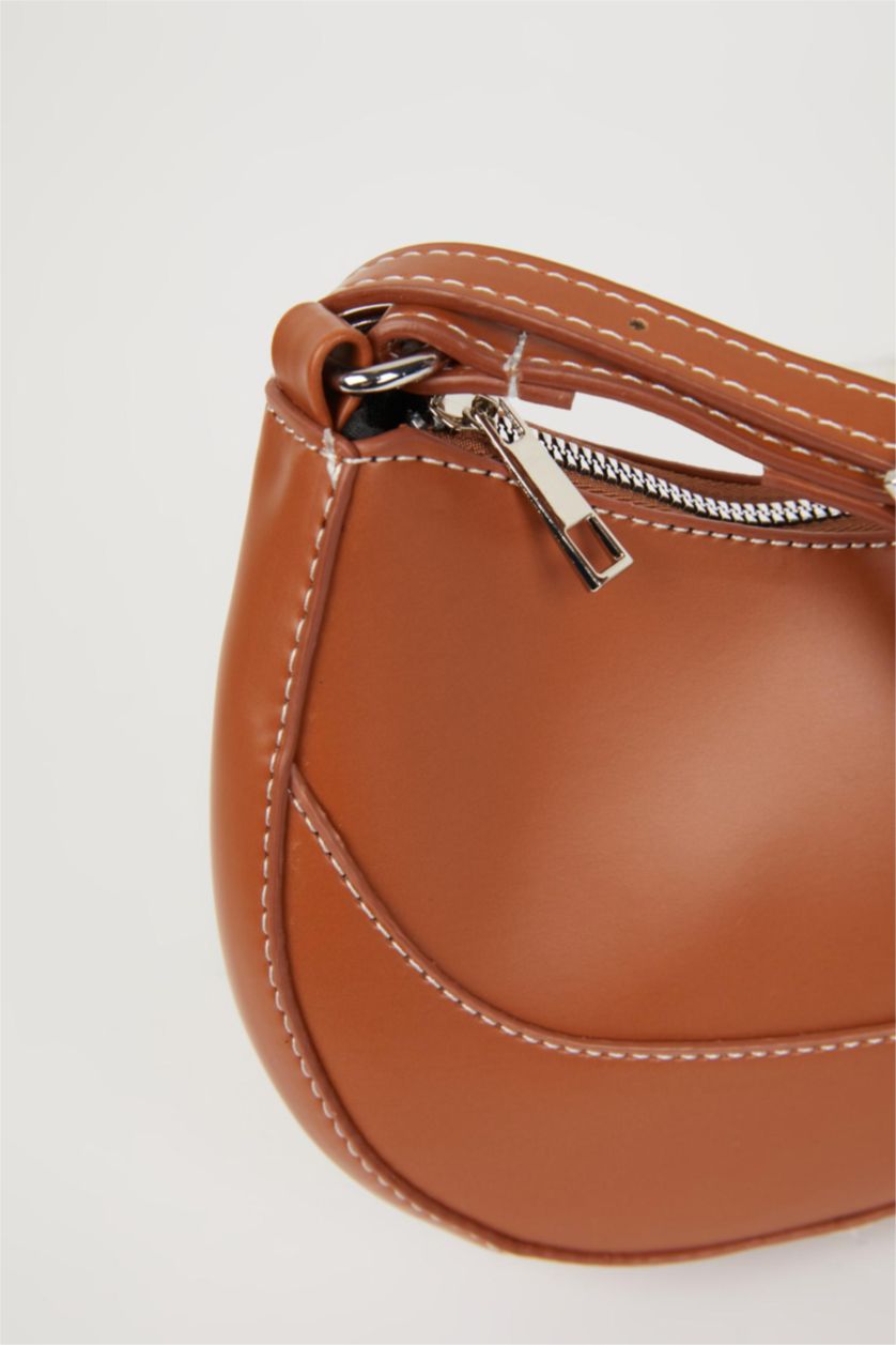 WOMAN Tan Faux Leather Shoulder bag