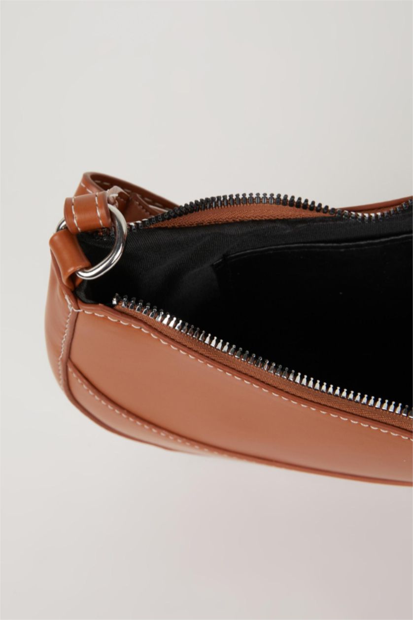 WOMAN Tan Faux Leather Shoulder bag