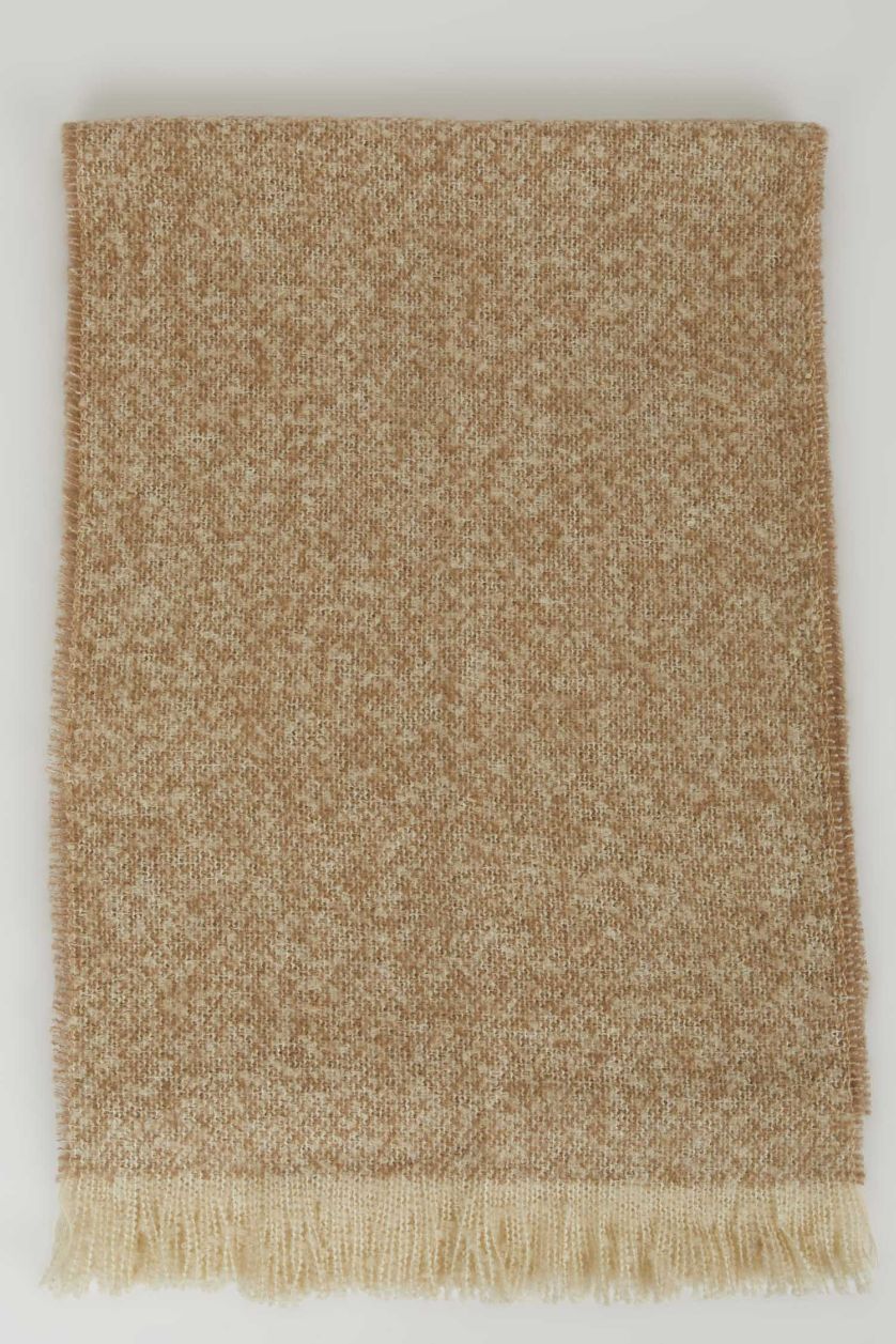 Erkek Bej Melanj Erkek Dokuma Atkı