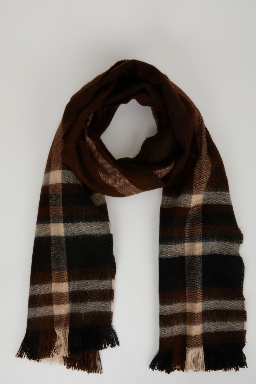 MAN Brown طقم سكارف منسوج