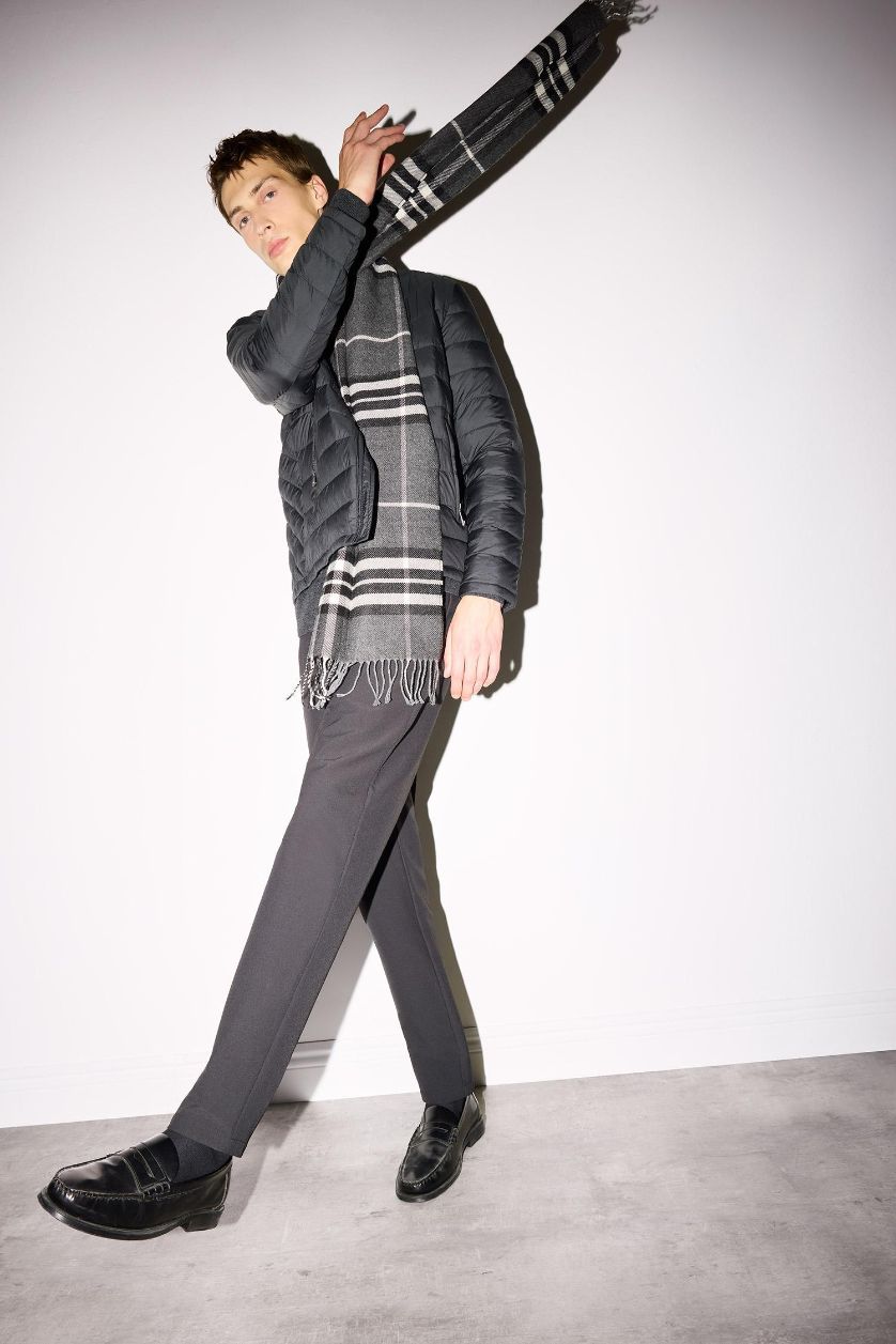 رجالي ميلانج أنترا سكارف كاروهات رجالي منسوج