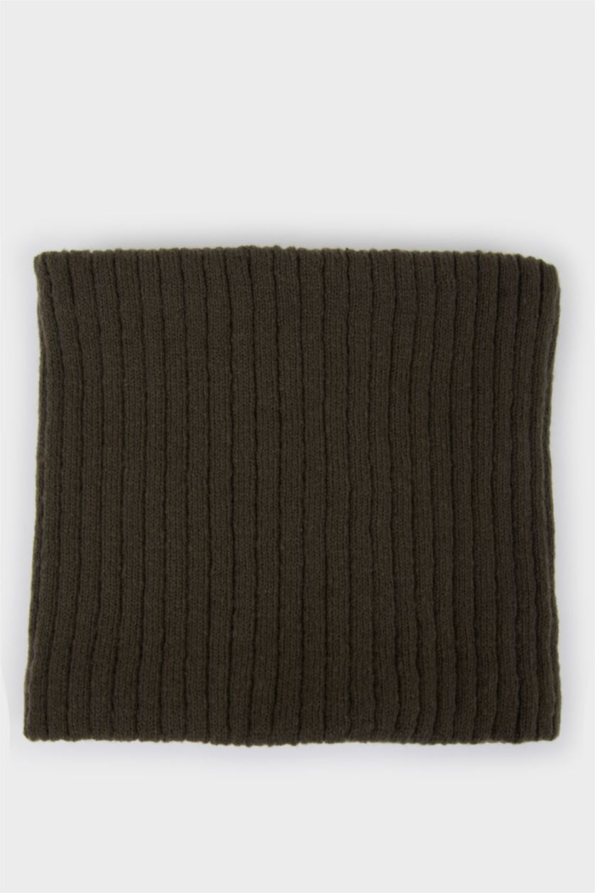 Мужчины Хаки Шарф с подкладкой из искусственной шерсти для мужчин