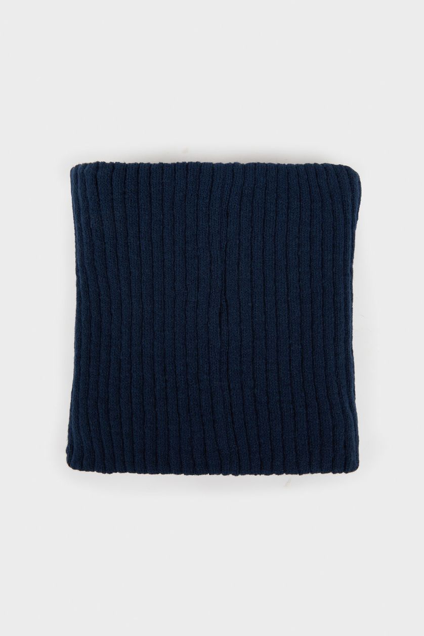 Erkek Lacivert Erkek İçi Suni Yünlü Atkı