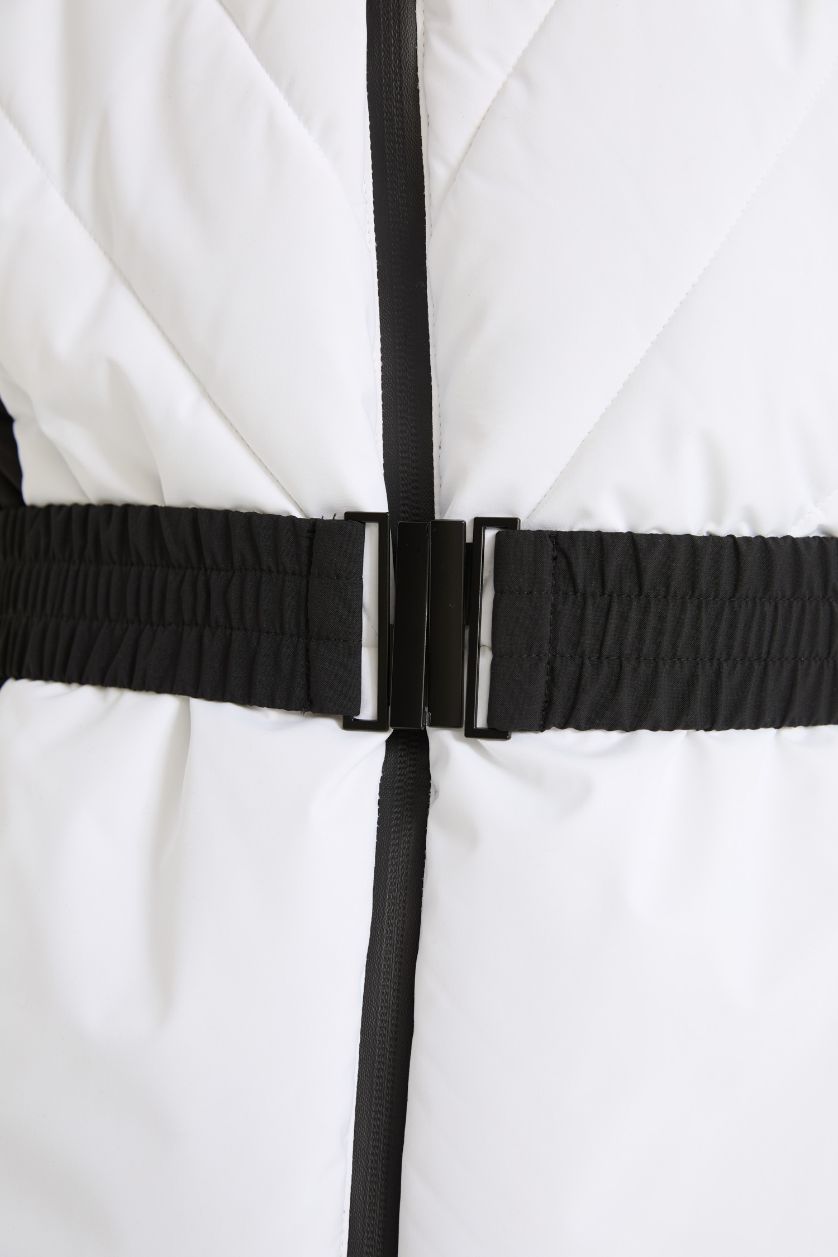 Әйелдерге ақ бас киімді Шаңғы киімдері