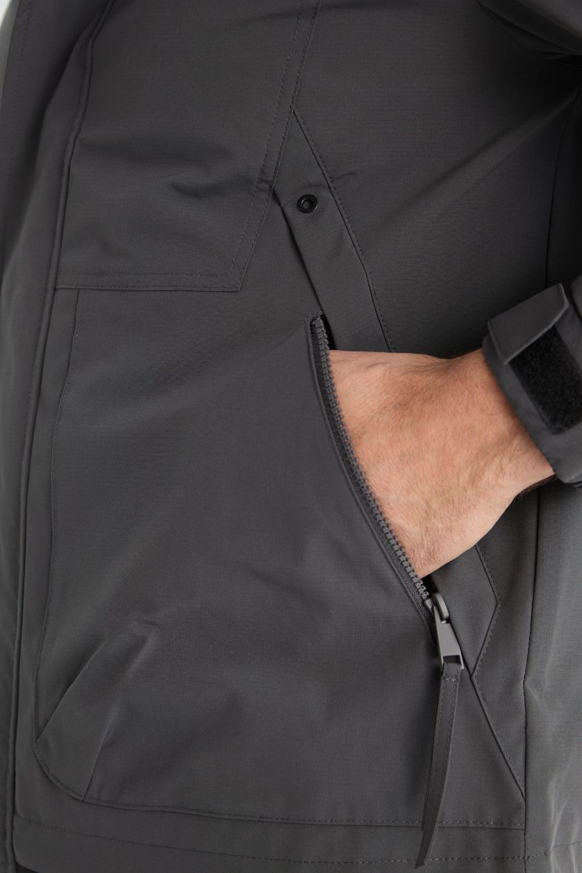 رجال أنثرا جاكيت دودون قصة عادية بغطاء للرأس