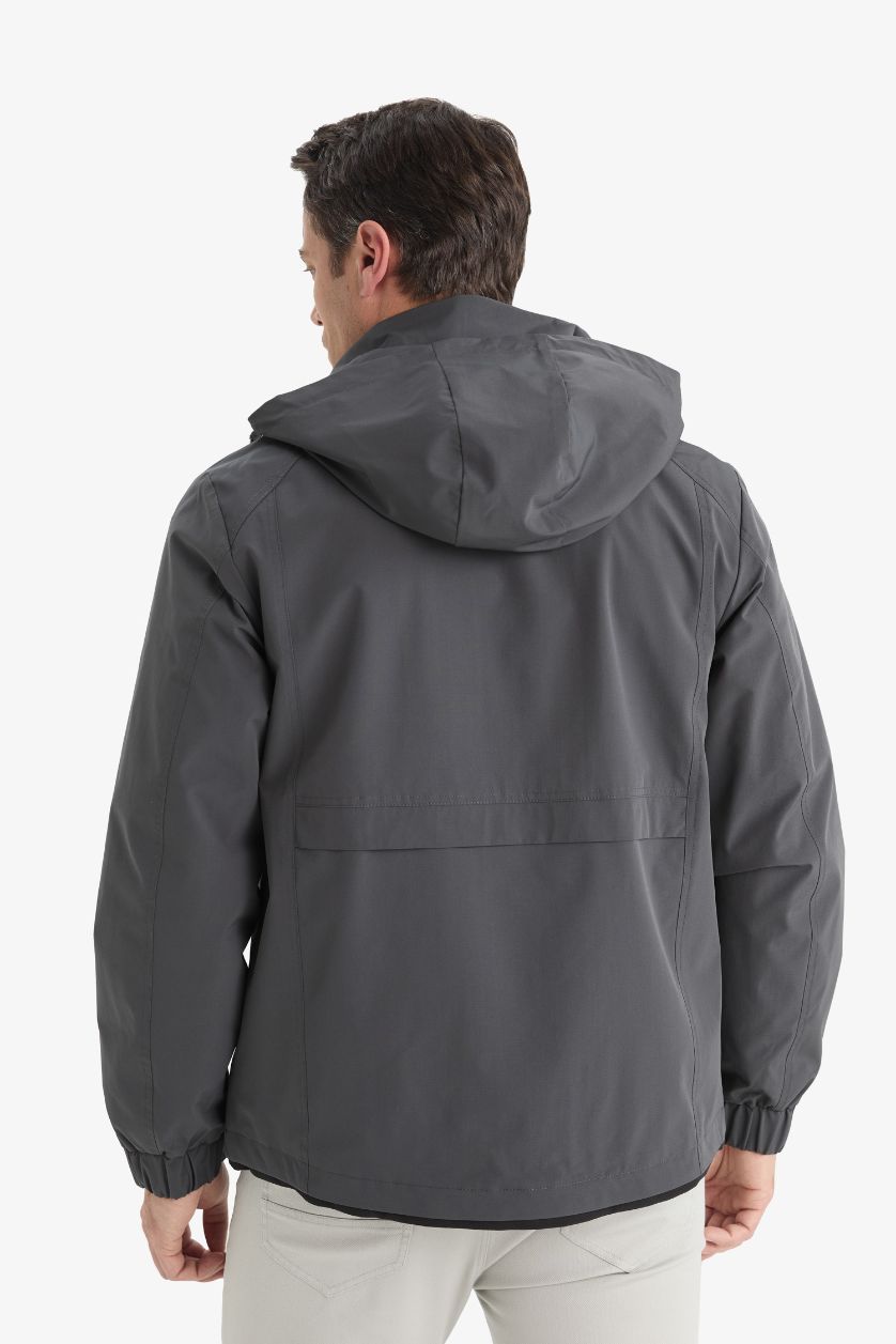 رجال أنثرا جاكيت دودون قصة عادية بغطاء للرأس