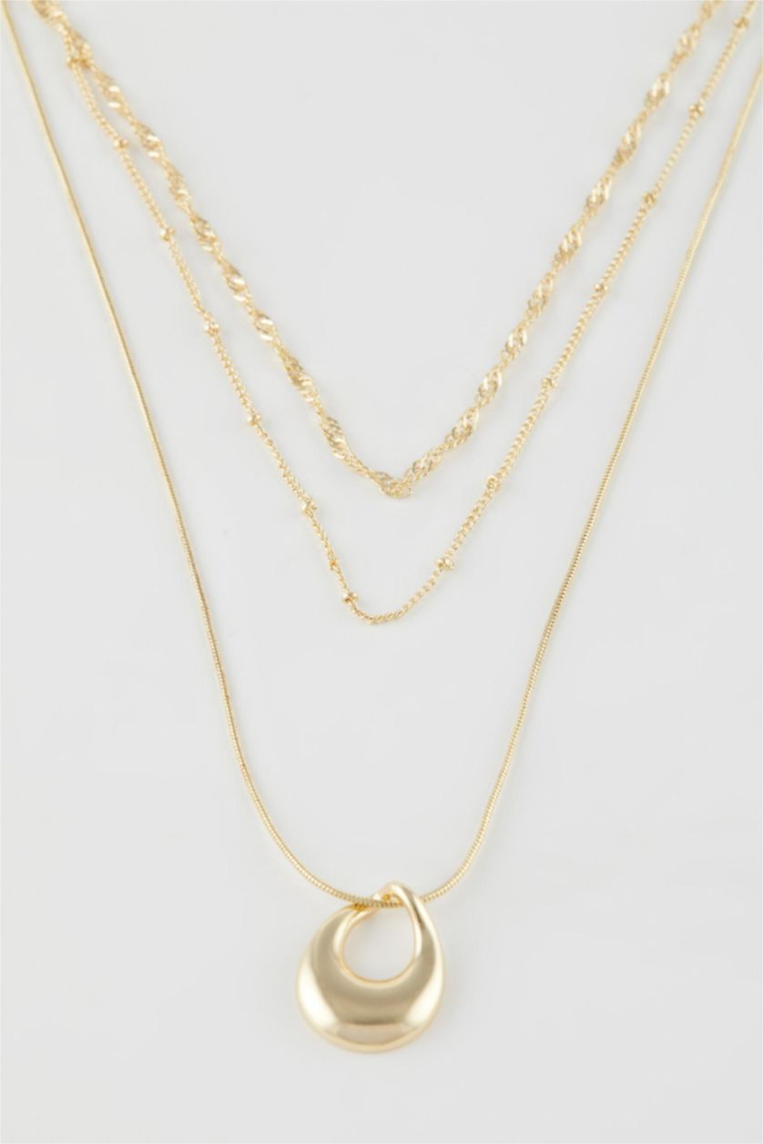 WOMAN GOLD Woman 3 Piece Gold Necklace