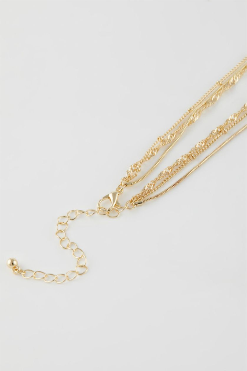 WOMAN GOLD Woman 3 Piece Gold Necklace