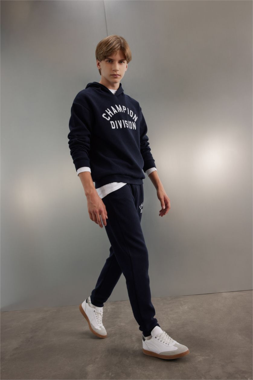 أولادي كحلي طقم اولادي هودي وسويت بانتس - قطعتين