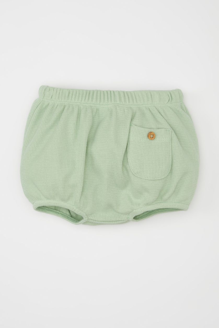 BABY BOY Ecru Baby Boy Dinosaur Printed Waffle 2 Piece Set