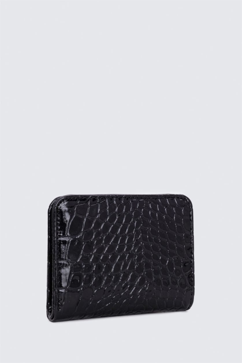 WOMAN Black محفظة جلد صناعي