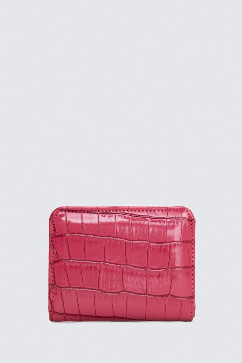 WOMAN Fushsia Woman Faux Leather Wallets