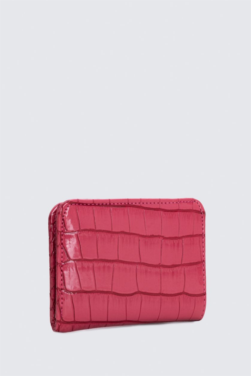 WOMAN Fushsia Woman Faux Leather Wallets