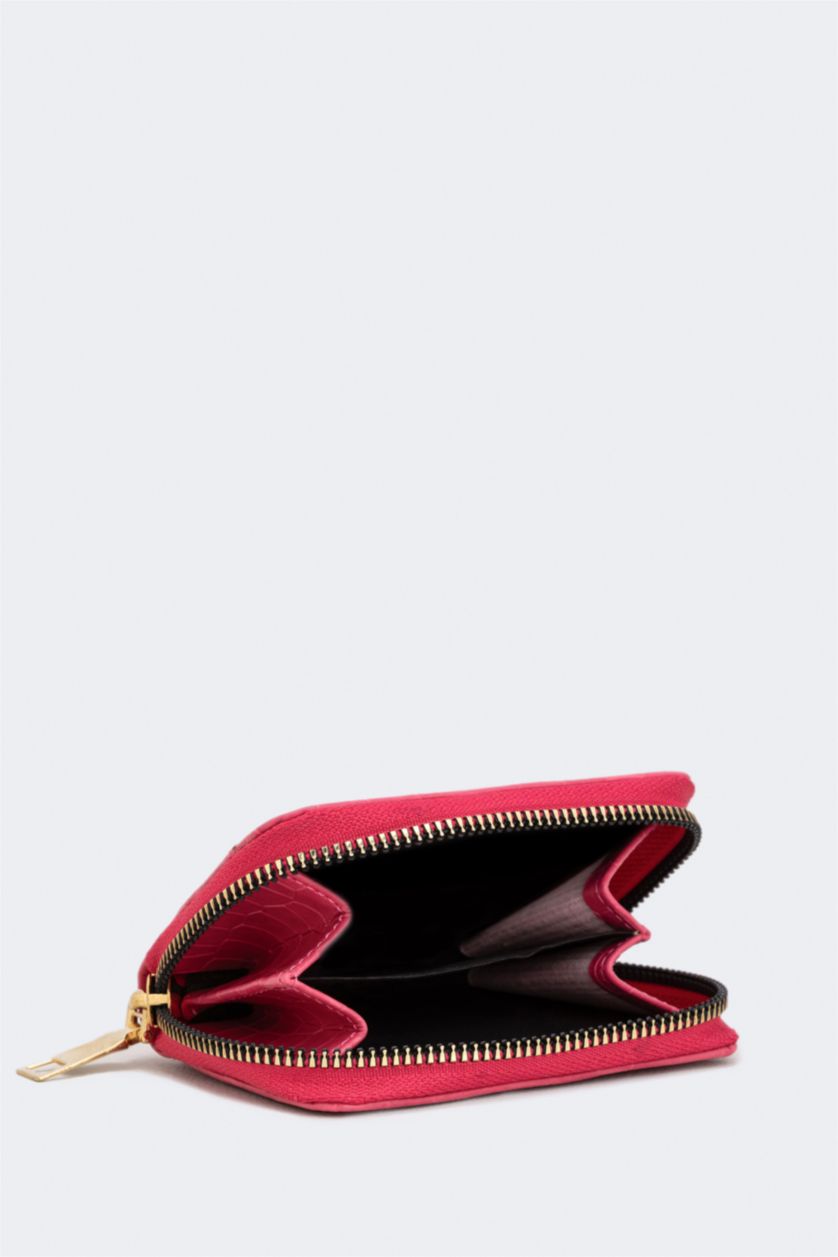 WOMAN Pink Woman Faux Leather Wallets