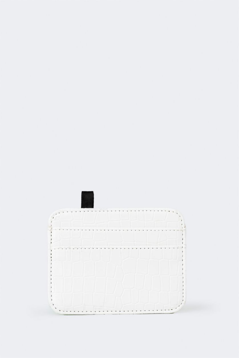 WOMAN White Woman Business Card Wallet