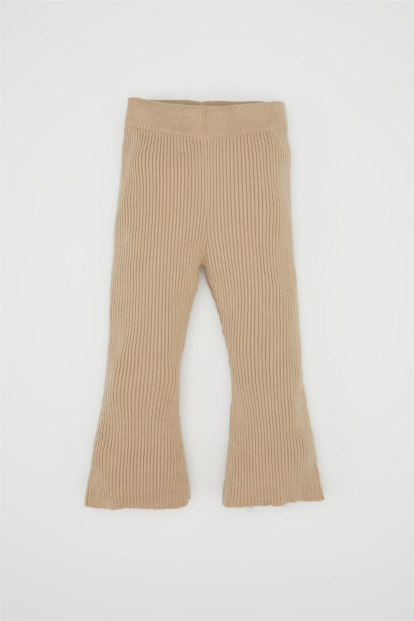 BÉBÉ FILLE Beige Clair Ensemble en tricot Pull rayé et Pantalon pour BéBé Fille