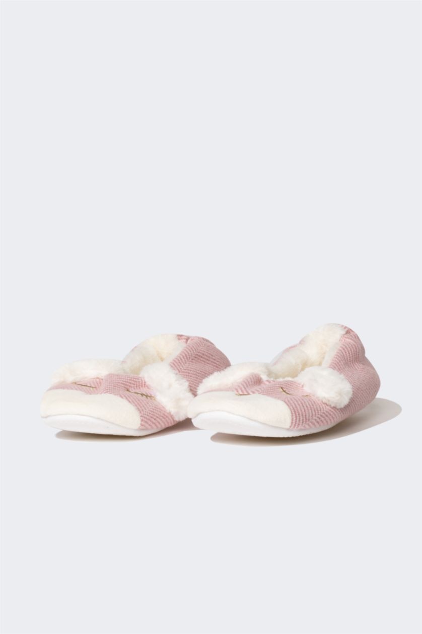 Женщины Розовый Тапочки на плоской подошве для женщин