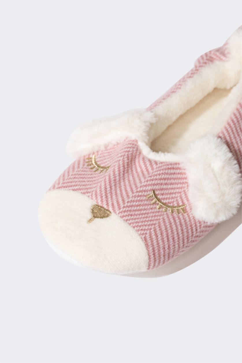 Женщины Розовый Тапочки на плоской подошве для женщин