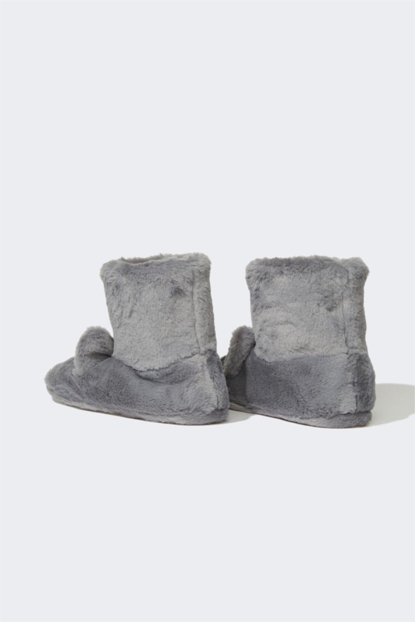 نساء أنثرا بوت منزلي بكعب مسطح