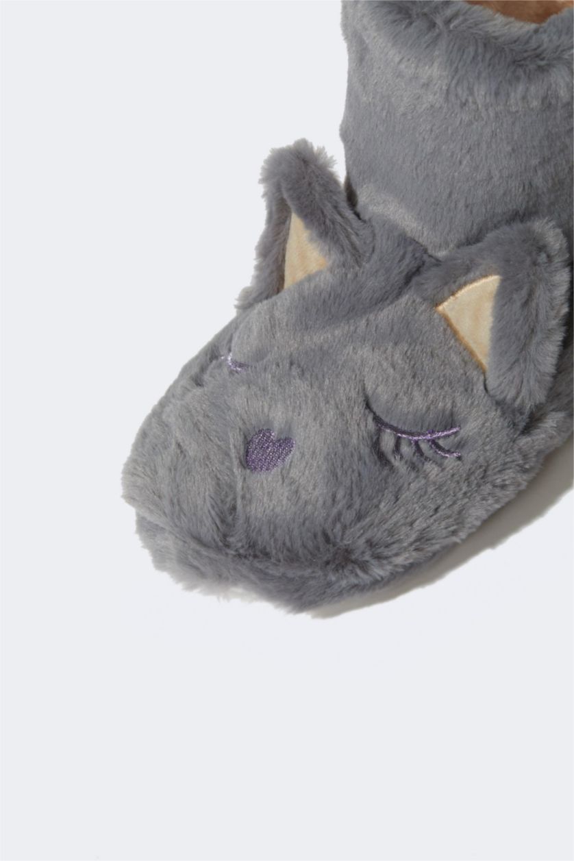 نساء أنثرا بوت منزلي بكعب مسطح