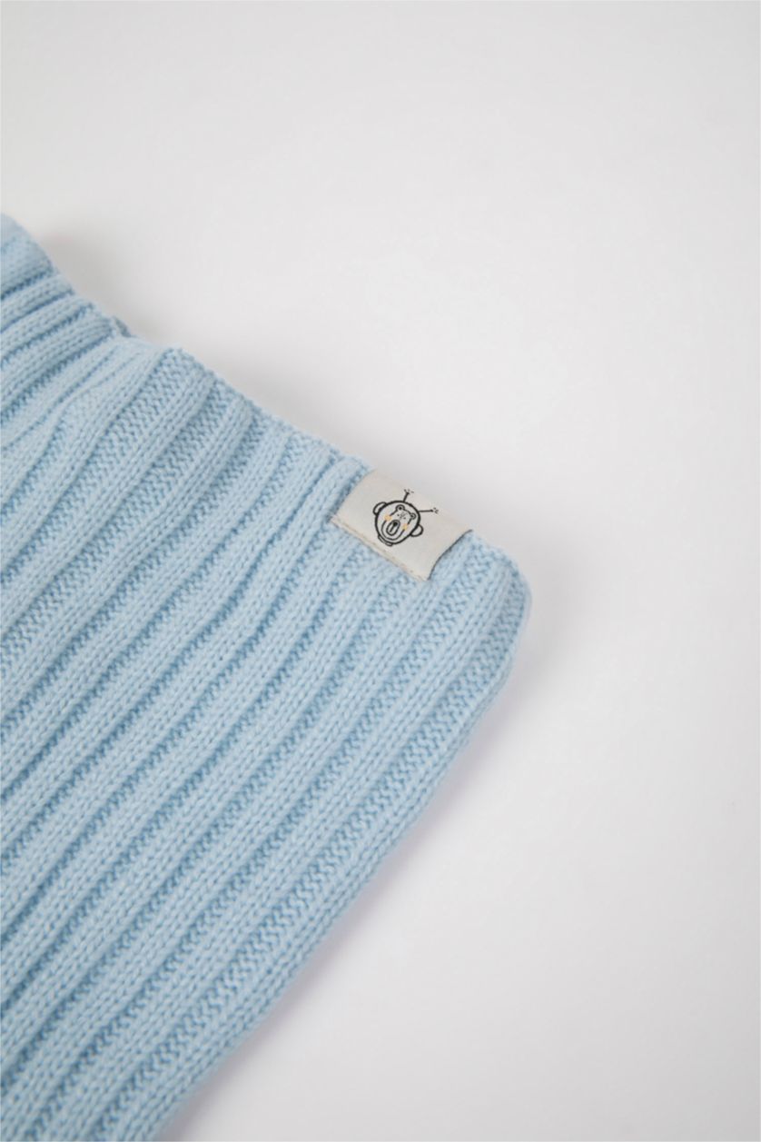 BÉBÉ GARÇON BLEU Clair Écharpe et Bonnet à motif pour BéBé Garçon